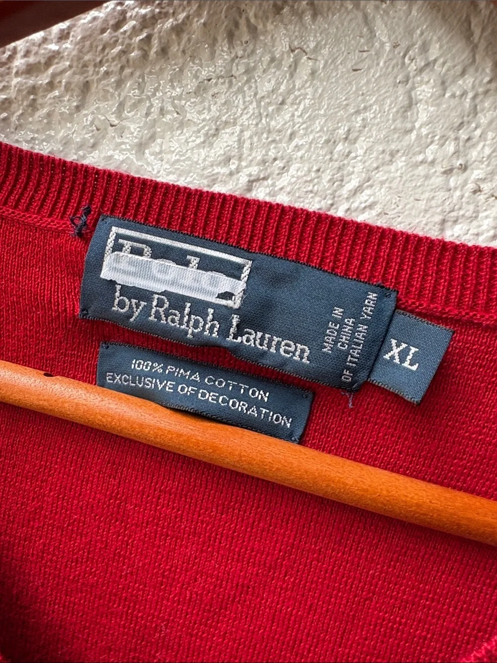 Polo by Ralph Lauren Red V-Neck Sweater Vest